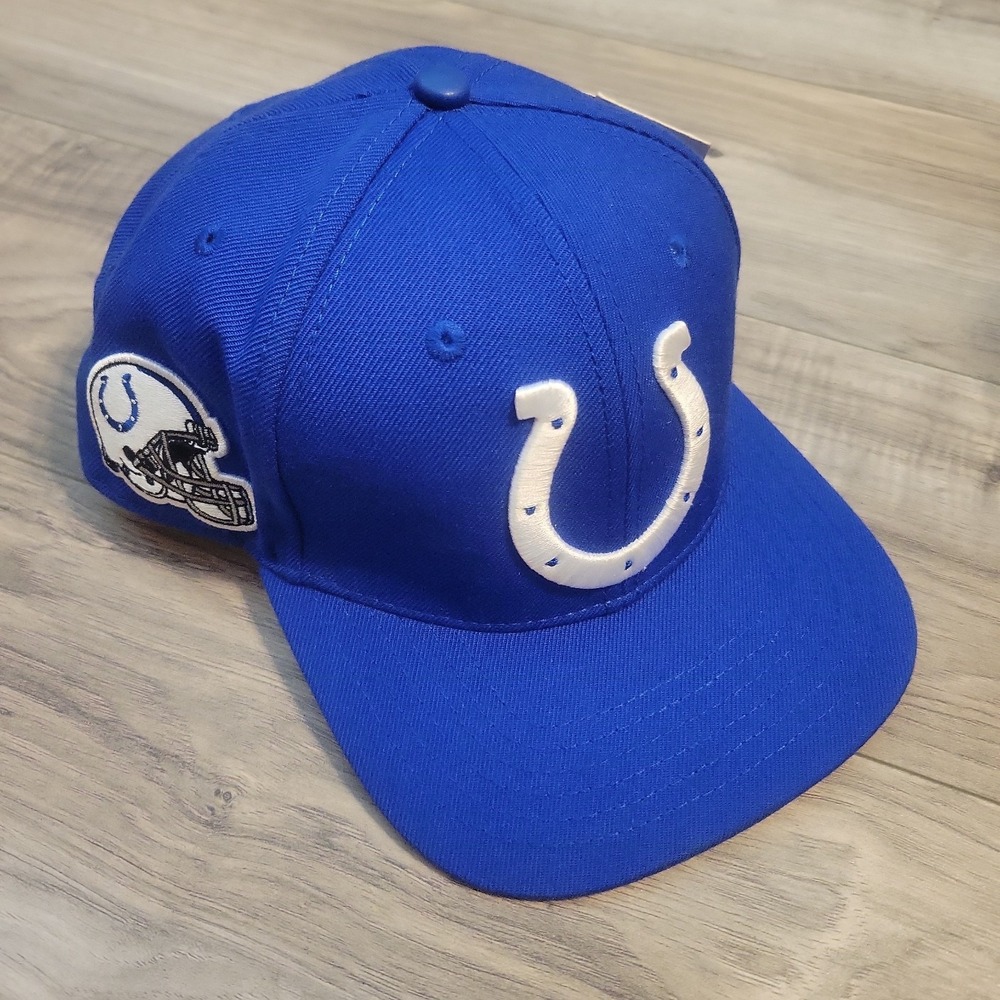 Pro Standard Indianapolis Colts NFL Hat Royal Blue Leather Strapback NEW